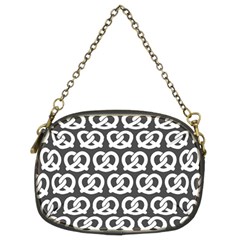 Gray Pretzel Illustrations Pattern Chain Purses (two Sides)  by GardenOfOphir