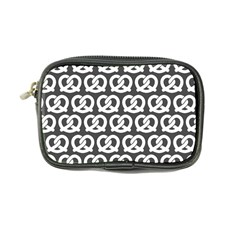 Gray Pretzel Illustrations Pattern Coin Purse by GardenOfOphir