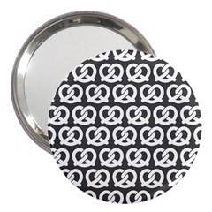 Gray Pretzel Illustrations Pattern 3  Handbag Mirrors by GardenOfOphir