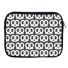 Gray Pretzel Illustrations Pattern Apple Ipad 2/3/4 Zipper Cases by GardenOfOphir