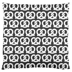 Gray Pretzel Illustrations Pattern Standard Flano Cushion Cases (one Side)  by GardenOfOphir