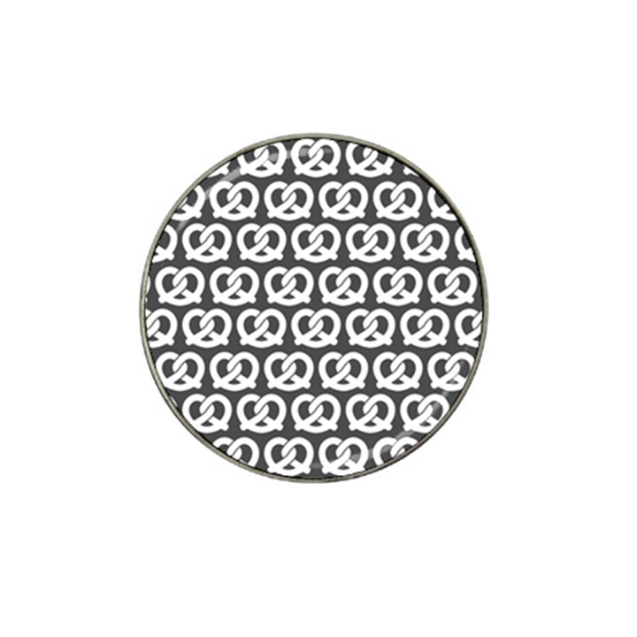 Gray Pretzel Illustrations Pattern Hat Clip Ball Marker