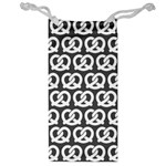 Gray Pretzel Illustrations Pattern Jewelry Bags Front