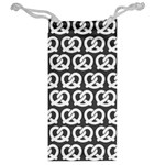 Gray Pretzel Illustrations Pattern Jewelry Bags Back