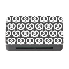 Gray Pretzel Illustrations Pattern Memory Card Reader With Cf by GardenOfOphir