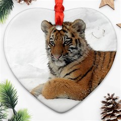 Tiger 2015 0101 Heart Ornament (2 Sides)