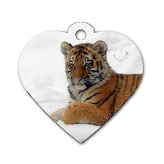 Tiger 2015 0101 Dog Tag Heart (one Side)