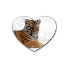 Tiger 2015 0102 Rubber Coaster (heart) 