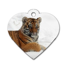 Tiger 2015 0102 Dog Tag Heart (one Side)