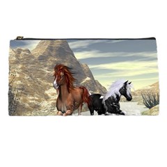 Beautiful Horses Running In A River Pencil Cases by FantasyWorld7