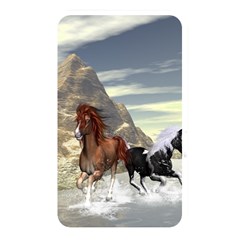 Beautiful Horses Running In A River Memory Card Reader by FantasyWorld7