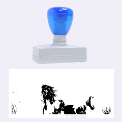 Beautiful Horses Running In A River Rubber Stamps (large)