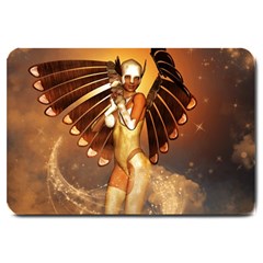 Beautiful Angel In The Sky Large Doormat  by FantasyWorld7