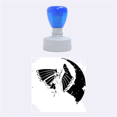 Beautiful Angel In The Sky Rubber Round Stamps (medium) by FantasyWorld7