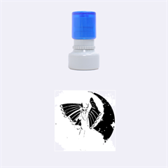 Beautiful Angel In The Sky Rubber Round Stamps (small) by FantasyWorld7