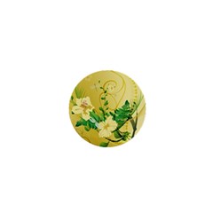 Wonderful Soft Yellow Flowers With Leaves 1  Mini Magnets by FantasyWorld7