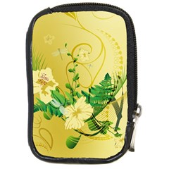 Wonderful Soft Yellow Flowers With Leaves Compact Camera Cases by FantasyWorld7