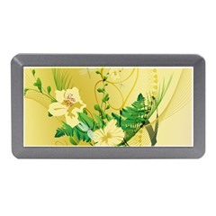 Wonderful Soft Yellow Flowers With Leaves Memory Card Reader (mini) by FantasyWorld7