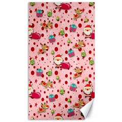 Red Christmas Pattern Canvas 40  X 72   by KirstenStar