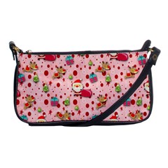 Red Christmas Pattern Shoulder Clutch Bags