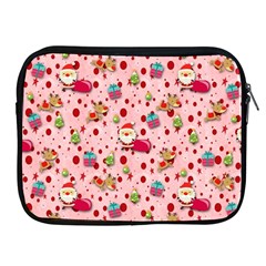 Red Christmas Pattern Apple Ipad 2/3/4 Zipper Cases by KirstenStar