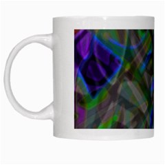 Colorful Abstract Stained Glass G301 White Mugs by MedusArt