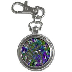 Colorful Abstract Stained Glass G301 Key Chain Watches by MedusArt