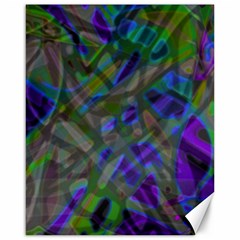 Colorful Abstract Stained Glass G301 Canvas 16  X 20   by MedusArt