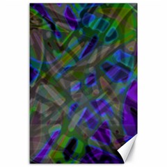 Colorful Abstract Stained Glass G301 Canvas 24  X 36  by MedusArt