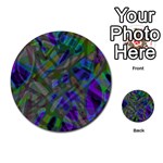 Colorful Abstract Stained Glass G301 Multi-purpose Cards (Round)  Front 1