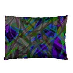 Colorful Abstract Stained Glass G301 Pillow Cases by MedusArt