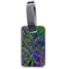 Colorful Abstract Stained Glass G301 Luggage Tags (two Sides) by MedusArt