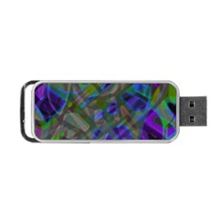 Colorful Abstract Stained Glass G301 Portable Usb Flash (one Side) by MedusArt