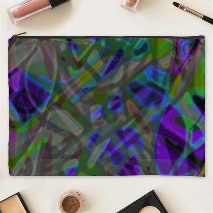 Colorful Abstract Stained Glass G301 Cosmetic Bag (XXXL) 