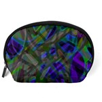 Colorful Abstract Stained Glass G301 Accessory Pouches (Large)  Back