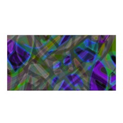 Colorful Abstract Stained Glass G301 Satin Wrap by MedusArt