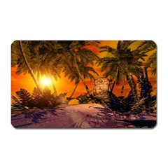 Wonderful Sunset In  A Fantasy World Magnet (rectangular) by FantasyWorld7