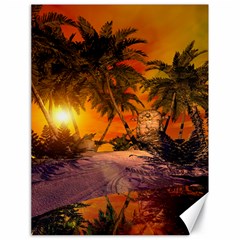 Wonderful Sunset In  A Fantasy World Canvas 18  X 24   by FantasyWorld7