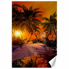 Wonderful Sunset In  A Fantasy World Canvas 20  X 30   by FantasyWorld7