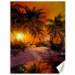 Wonderful Sunset In  A Fantasy World Canvas 36  X 48   by FantasyWorld7