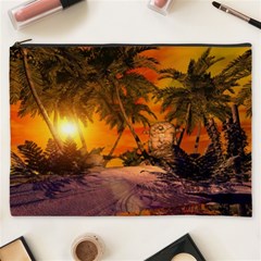 Wonderful Sunset In  A Fantasy World Cosmetic Bag (xxxl)  by FantasyWorld7