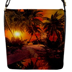 Wonderful Sunset In  A Fantasy World Flap Messenger Bag (s)