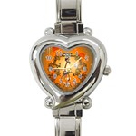 Funny, Cute Christmas Giraffe Heart Italian Charm Watch