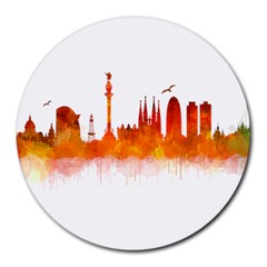 Barcelona 02 Round Mousepads by hqphoto