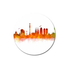 Barcelona 02 Magnet 3  (round) by hqphoto