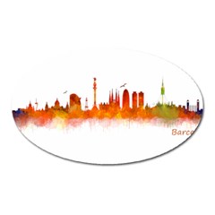 Barcelona 02 Oval Magnet by hqphoto