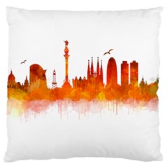 Barcelona 02 Large Cushion Cases (one Side)  by hqphoto