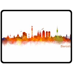 Barcelona 02 Double Sided Fleece Blanket (large)  by hqphoto