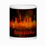 Barcelona City Dark Watercolor Skyline Morph Mugs Center