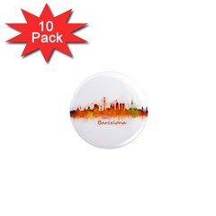 Barcelona City Art 1  Mini Magnet (10 Pack)  by hqphoto